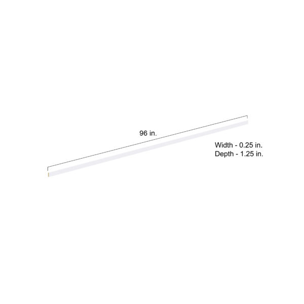 Wallace Painted Warm White Scribe Moulding (0.25 in. W x 96 in. H x 1.25 in. D)