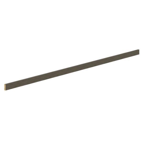 2.36 in. W x 96 in. H x 0.71 in. D Medora textured Slab Walnut stained Valance Edge Molding