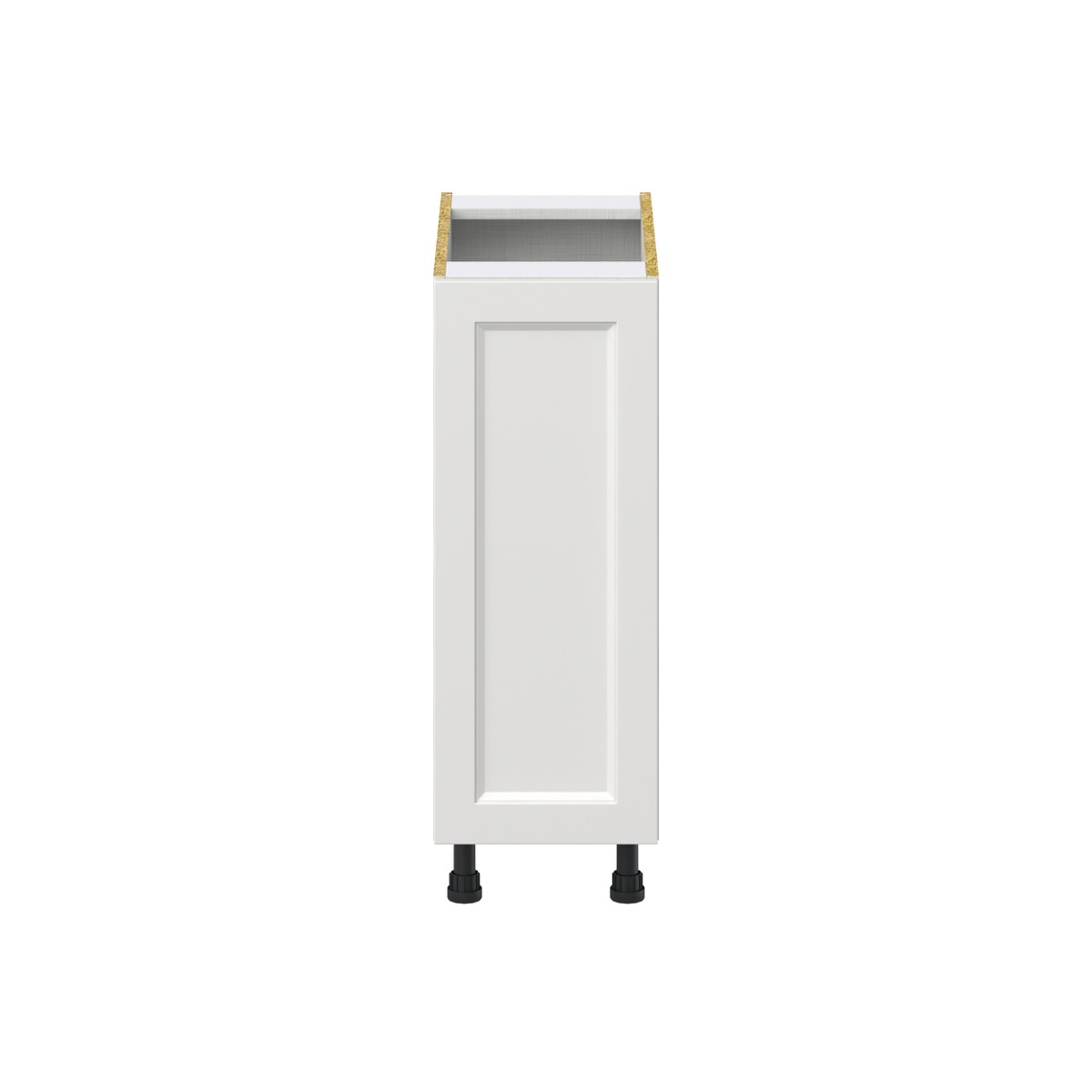 Alton Painted White Recessed Assembled Base Kitchen Cabinet with a Full Height Door (12 in. W x 34.5 in. H x 24 in. D)