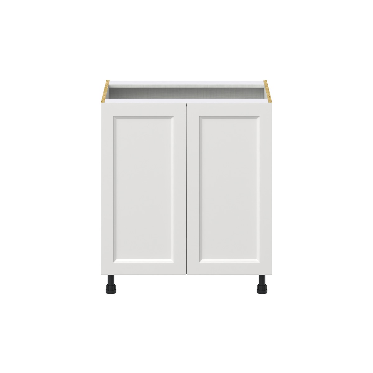 Alton Painted White Recessed Assembled Base Kitchen Cabinet with 2 Full Height Door (30 in. W x 34.5 in. H x 24 in. D)