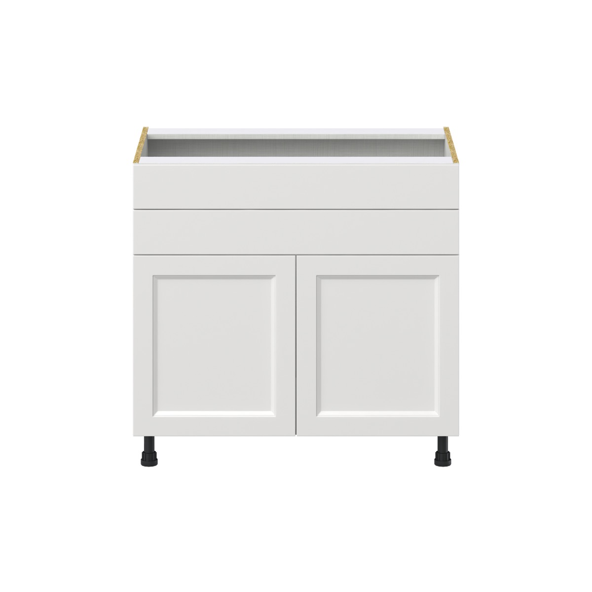 Alton Painted in White Shaker Assembled Cooktop Base Kitchen Cabinet 36 in. W x 34.5 in. H x 24 in. D