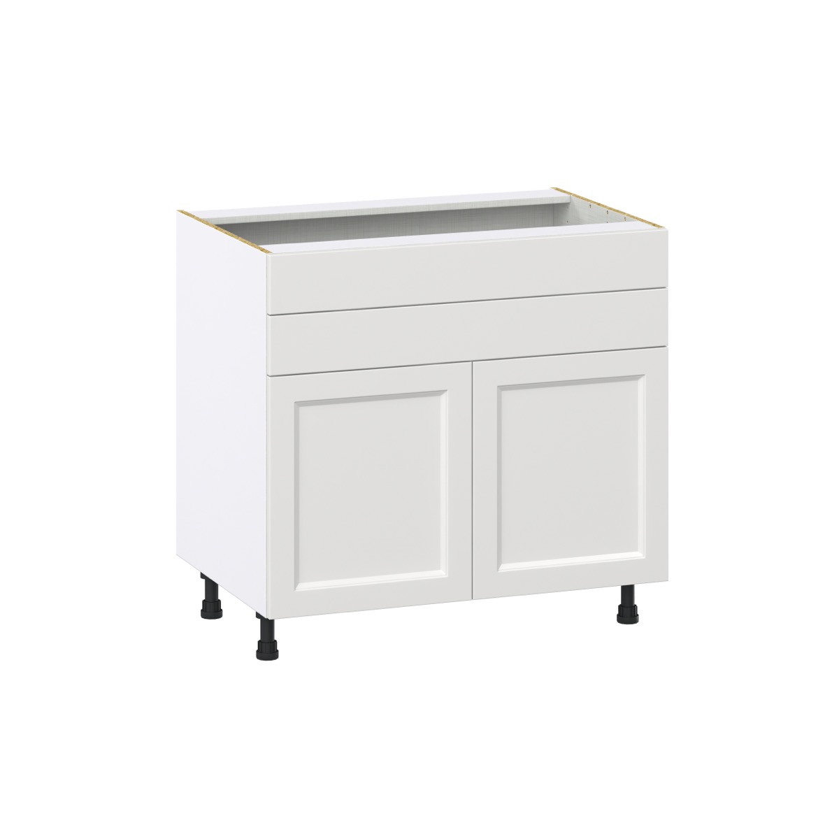 Alton Painted in White Shaker Assembled Cooktop Base Kitchen Cabinet 36 in. W x 34.5 in. H x 24 in. D