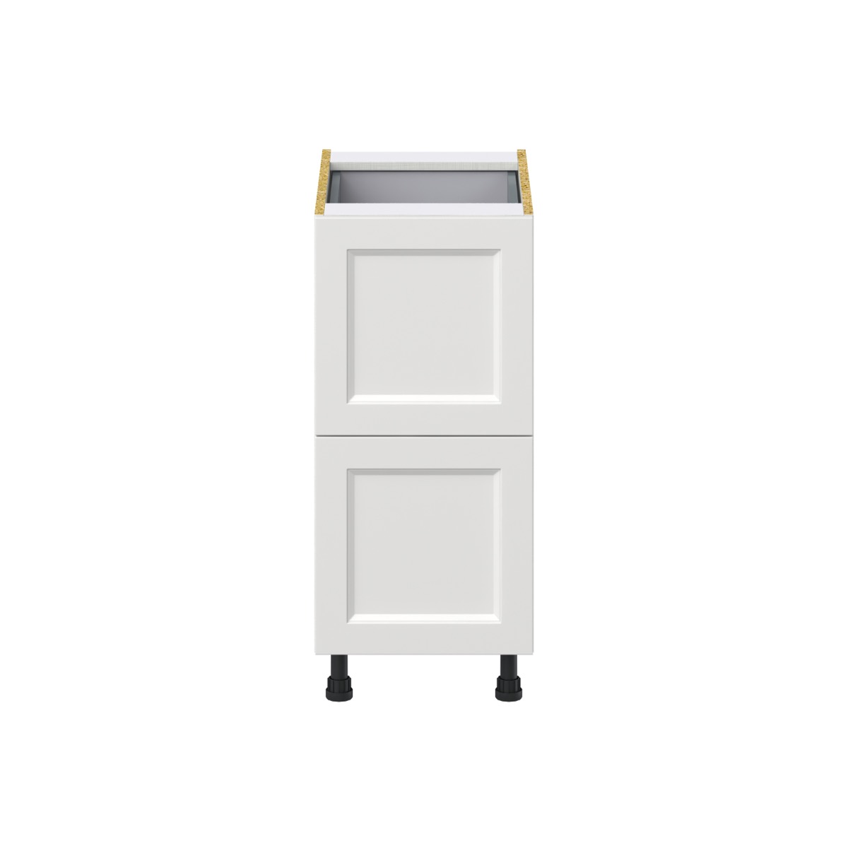J COLLECTION 15 in. W x 24 in. D x 34.5 in. H Alton Painted White Shaker Assembled Base Kitchen Cabinet with Inner Drawer