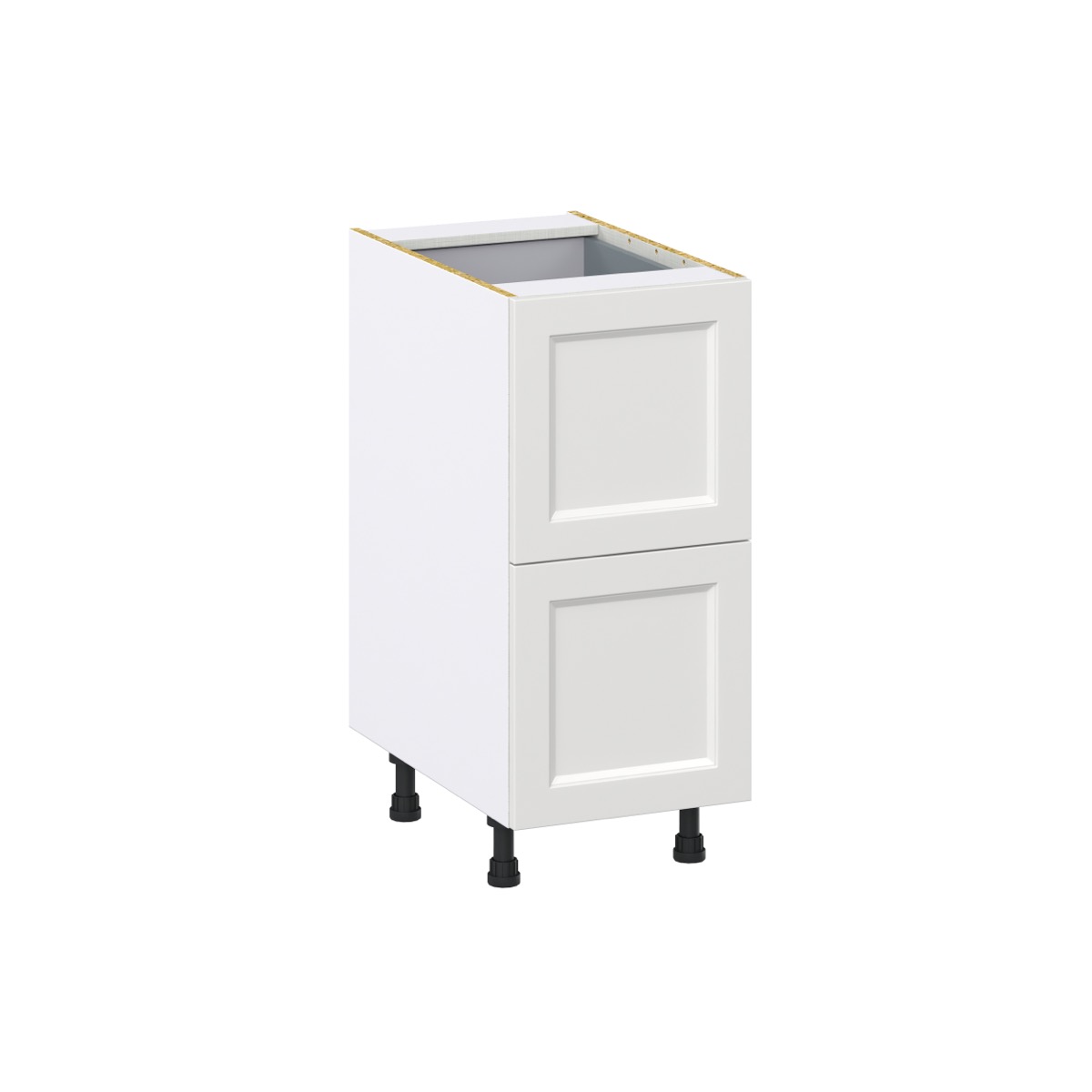 J COLLECTION 15 in. W x 24 in. D x 34.5 in. H Alton Painted White Shaker Assembled Base Kitchen Cabinet with Inner Drawer