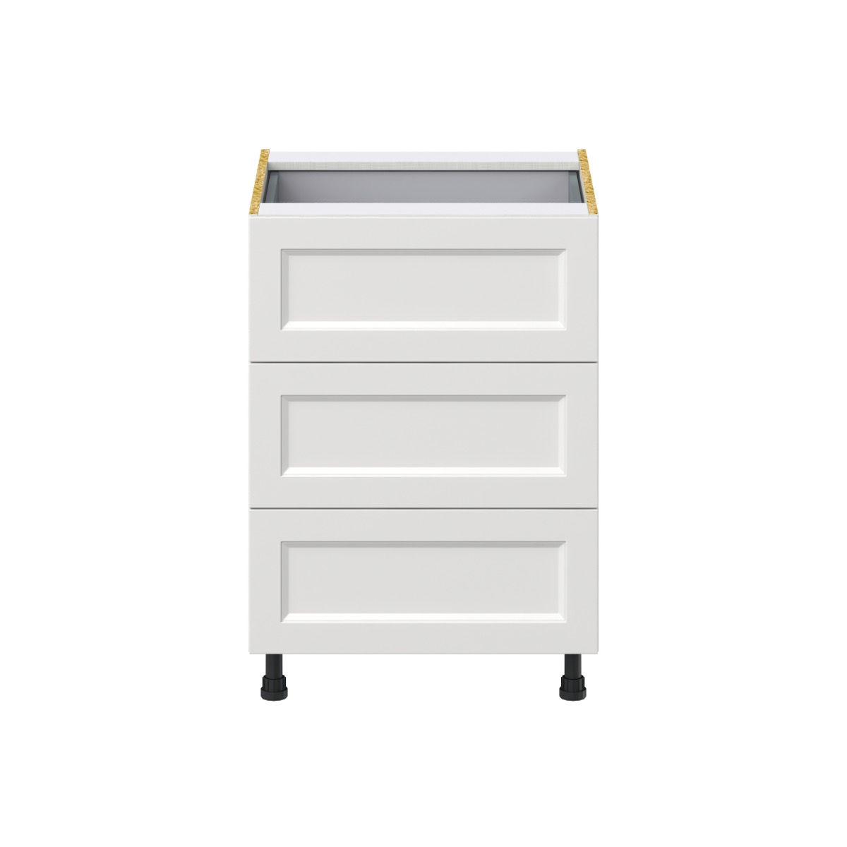 24 in. W x 34.5 in. H x 24 in. D Alton Painted White Shaker Assembled Base Kitchen Cabinet with Inner Drawer