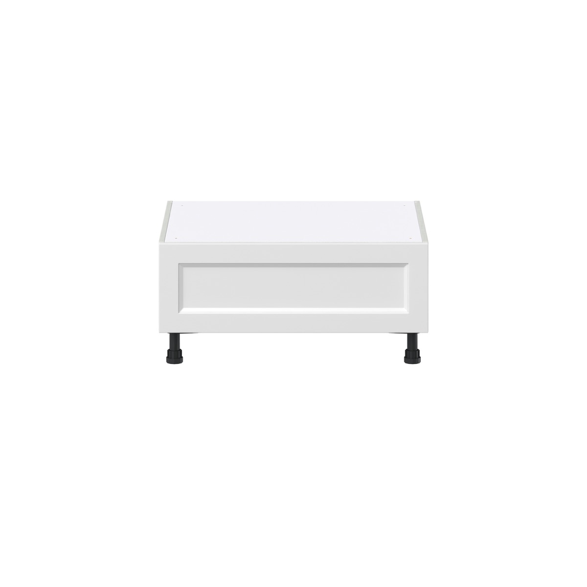 30 in. W x 24 in. D x 14.5 in. H Alton Painted White Shaker Assembled Base Window Seat Kitchen Cabinet