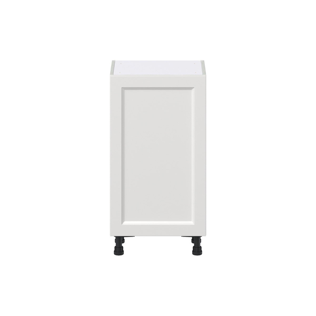 18 in. W x 14 in. D x 34.5 in. H Alton Painted White Shaker Assembled Shallow Base Kitchen Cabinet with a Door