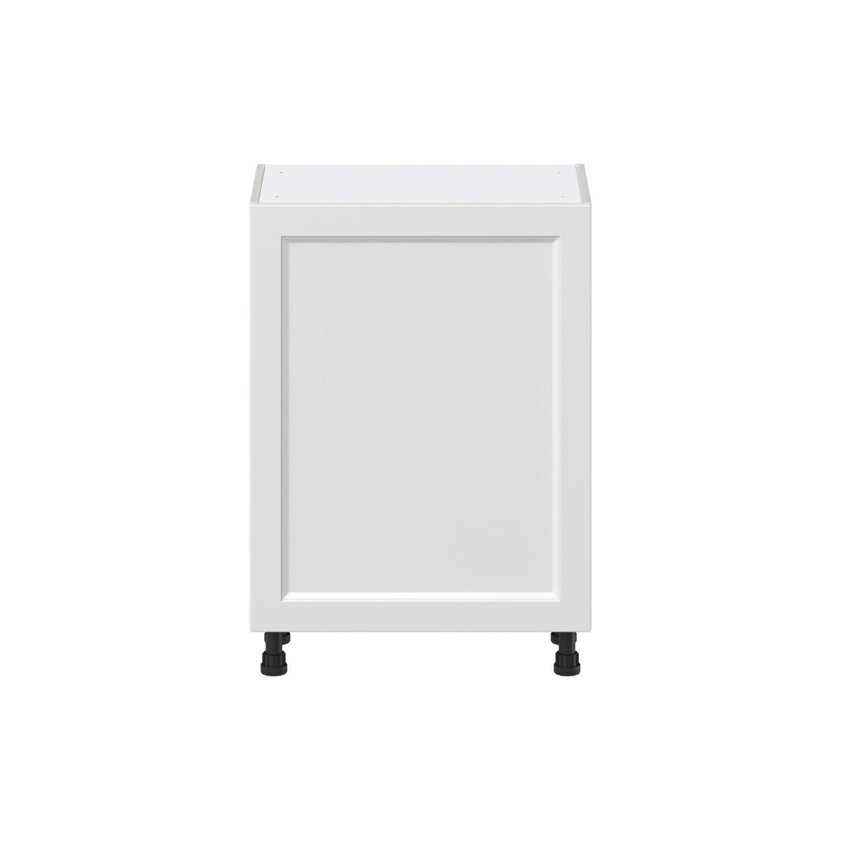 24 in. W x 14 in. D x 34.5 in. H Alton Painted White Shaker Assembled Shallow Base Kitchen Cabinet with Inner Drawers
