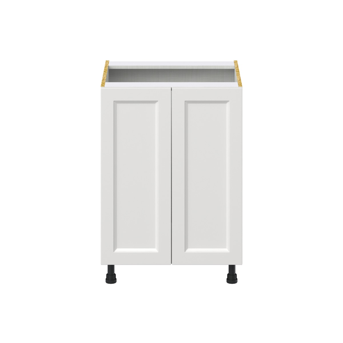 Alton Painted White Recessed Assembled Base Kitchen Cabinet with 2 Full Height Door (24 in. W x 34.5 in. H x 24 in. D)