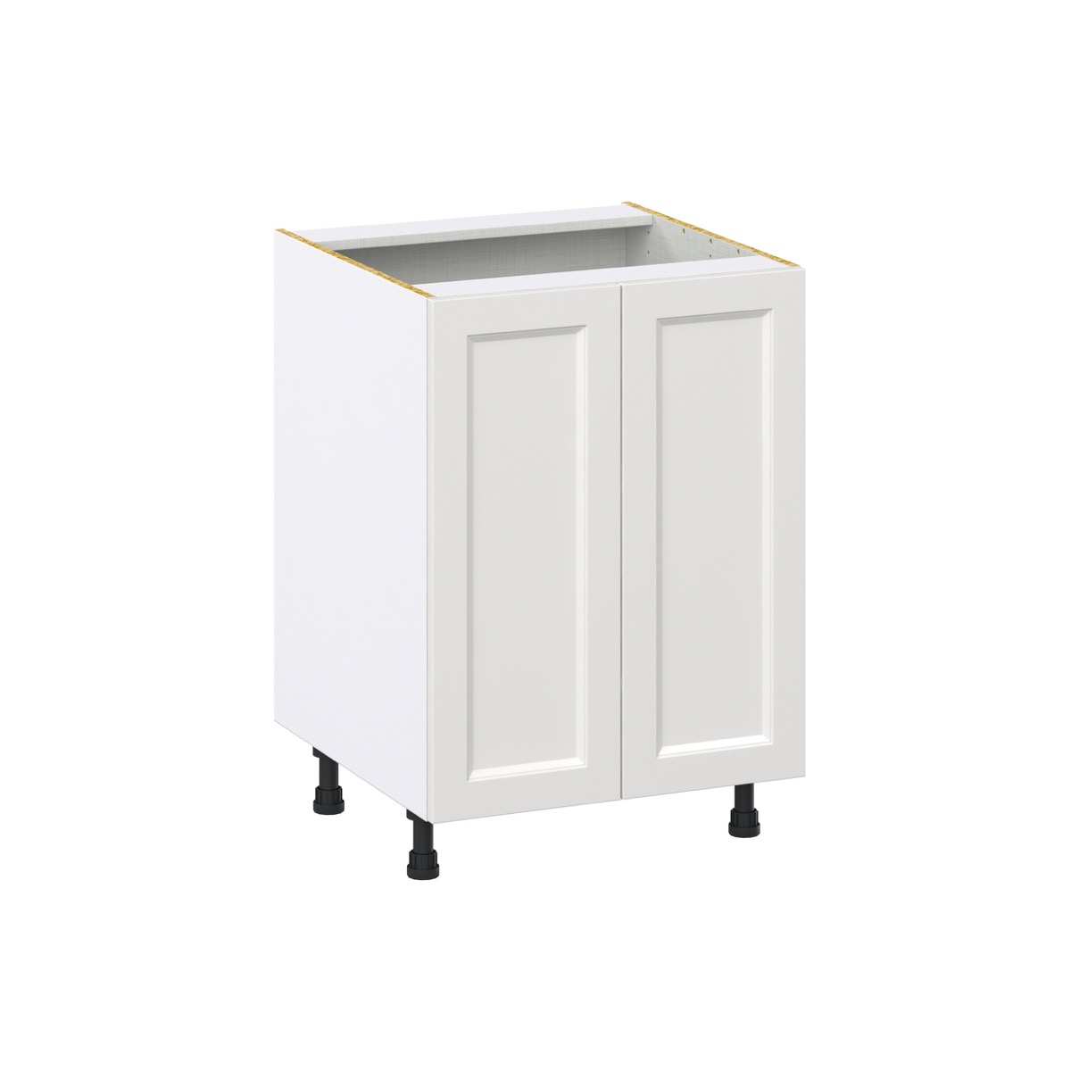 Alton Painted White Recessed Assembled Base Kitchen Cabinet with 2 Full Height Door (24 in. W x 34.5 in. H x 24 in. D)