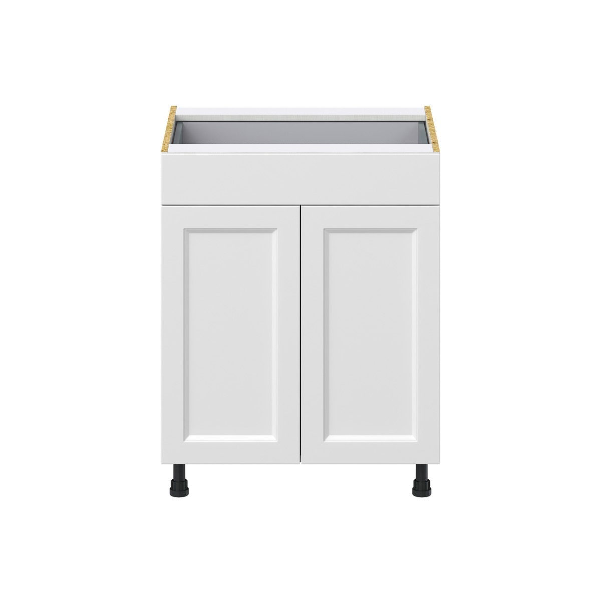 Alton 27 in. W x 24 in. D x 34.5 in. H Painted White Shaker Assembled Base Kitchen Cabinet with a Drawer