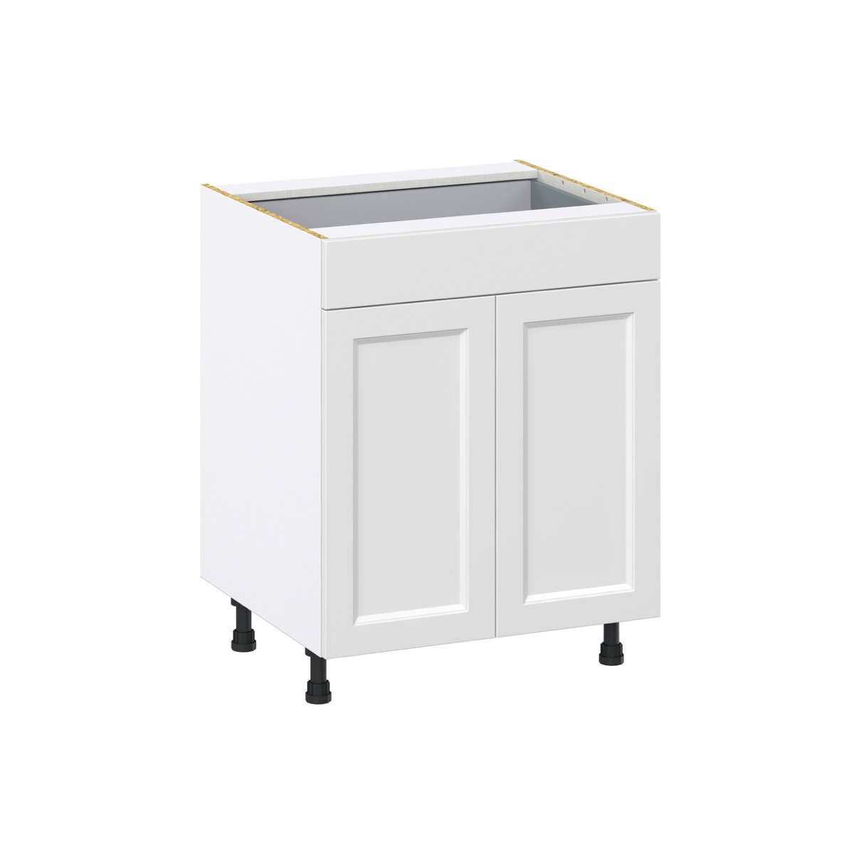 Alton 27 in. W x 24 in. D x 34.5 in. H Painted White Shaker Assembled Base Kitchen Cabinet with a Drawer