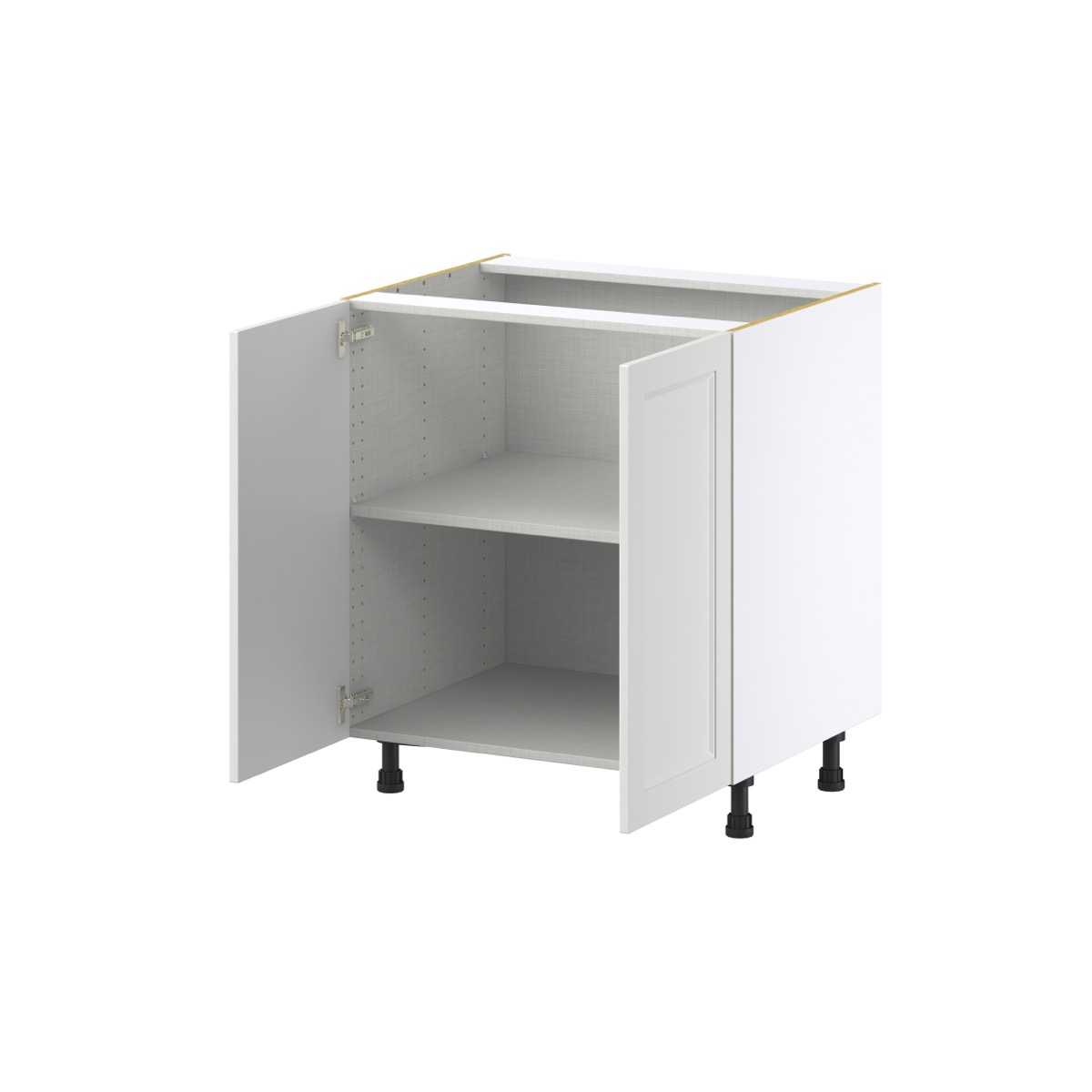 Alton Painted White Recessed Assembled Base Kitchen Cabinet with Full Height Door (33 in. W x 34.5 in. H x 24 in. D)