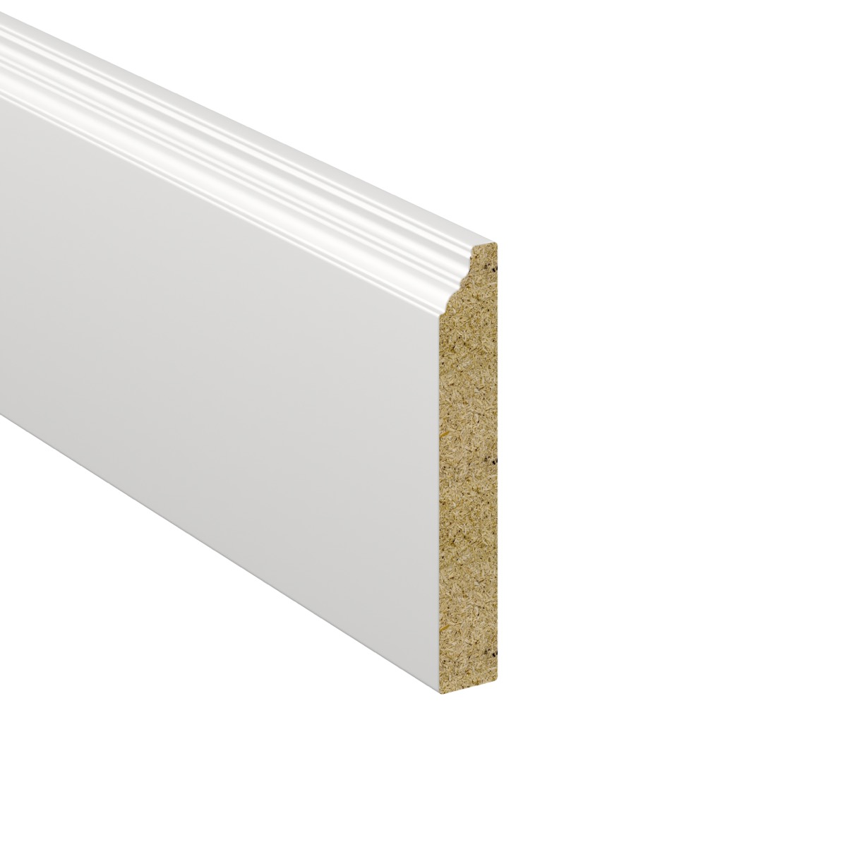 0.71 in. W x 96 in. H x 4.61 in. D in Painted Bright White Furniture Base Moulding