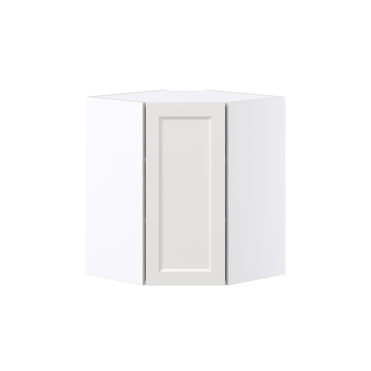 24 in. W x 30 in. H x 14 in. D Alton Painted White Shaker Assembled Wall Diagonal Corner Kitchen Cabinet