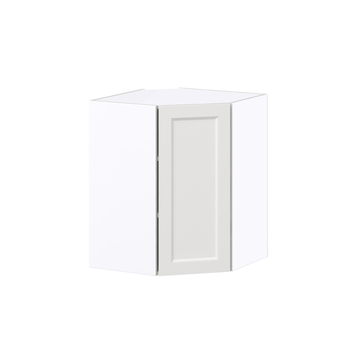 24 in. W x 30 in. H x 14 in. D Alton Painted White Shaker Assembled Wall Diagonal Corner Kitchen Cabinet