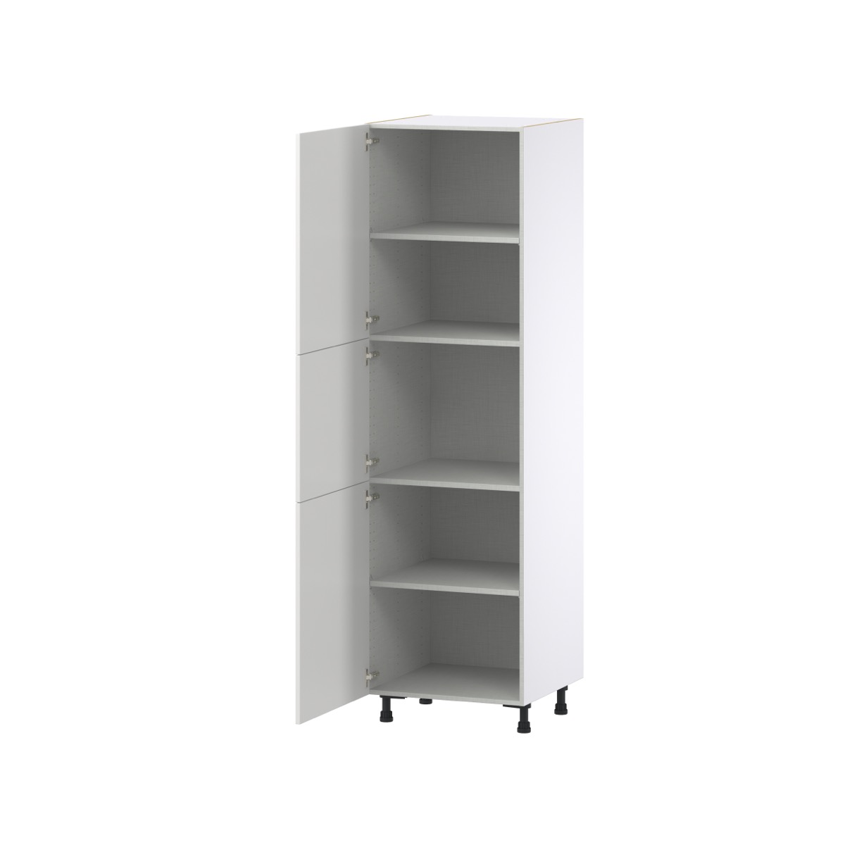 Alton Painted White Recessed Assembled Pantry Kitchen Cabinet with 4-Shelves (24 in. W x 84.5 in. H x 24 in. D)