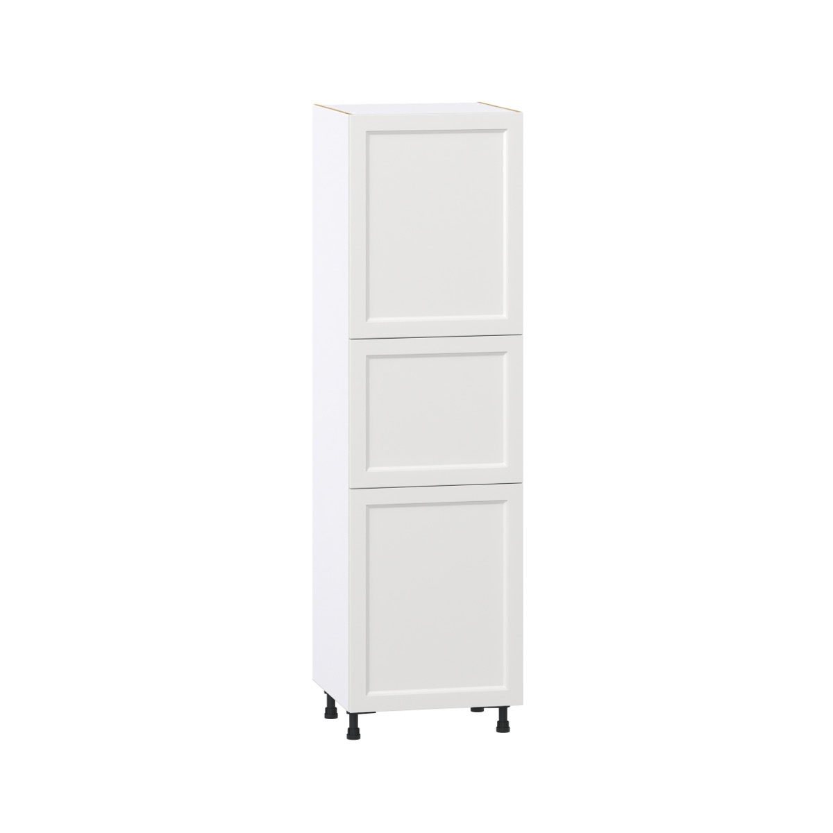 Alton Painted White Recessed Assembled Pantry Kitchen Cabinet with 4-Shelves (24 in. W x 84.5 in. H x 24 in. D)