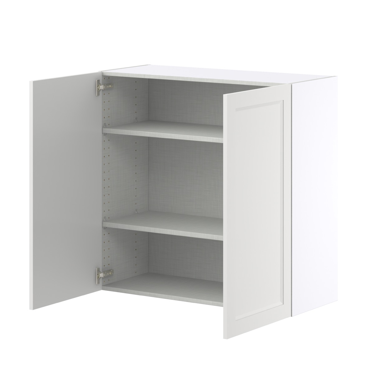 Alton Painted White Recessed Assembled Wall Kitchen Cabinet with 2 Full Height Doors (36 in. W x 35 in. H x 14 in. D)