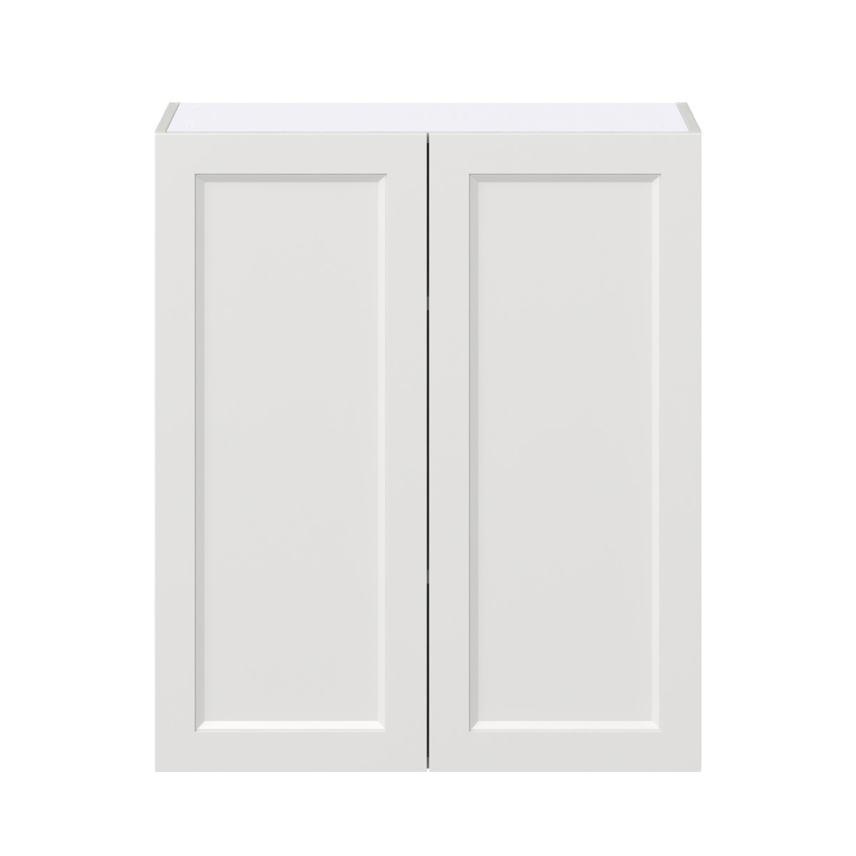 J COLLECTION Alton Painted White Recessed Assembled Wall Kitchen Cabinet with 2 Full Height Doors (30 in. W x 35 in. H x 14 in. D)