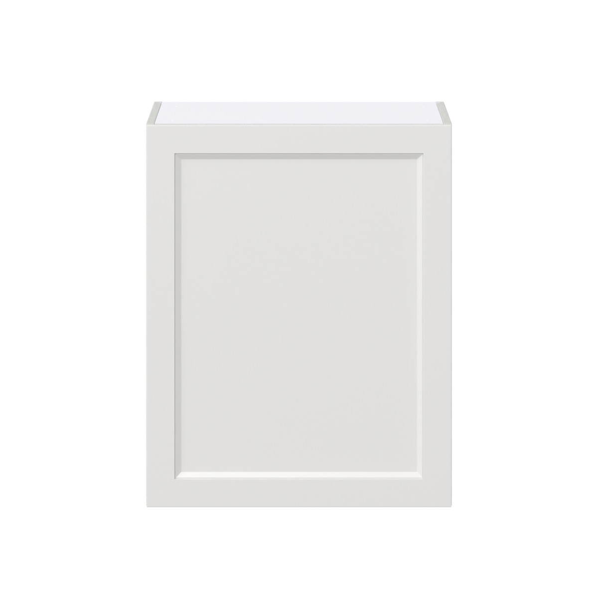 Alton Painted White Recessed Assembled Wall Kitchen Cabinet with Full Height Door (24 in. W x 30 in. H x 14 in. D)