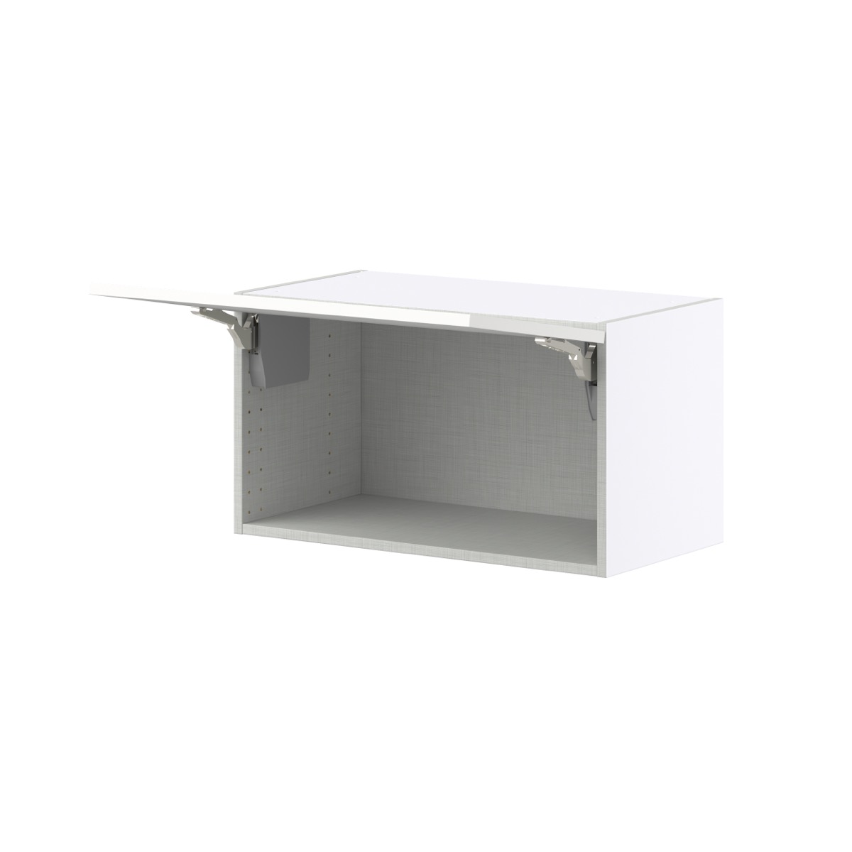 Alton Painted White Shaker Assembled Wall Bridge Kitchen Cabinet with Lift Up 27 in. W x 15 in. H x 14 in. D