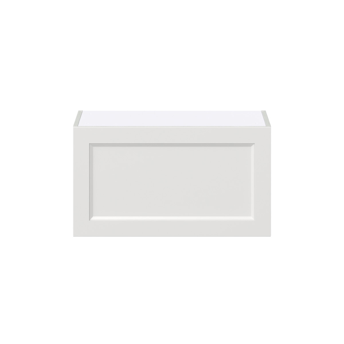 Alton Painted White Shaker Assembled Wall Bridge Kitchen Cabinet with Lift Up 27 in. W x 15 in. H x 14 in. D