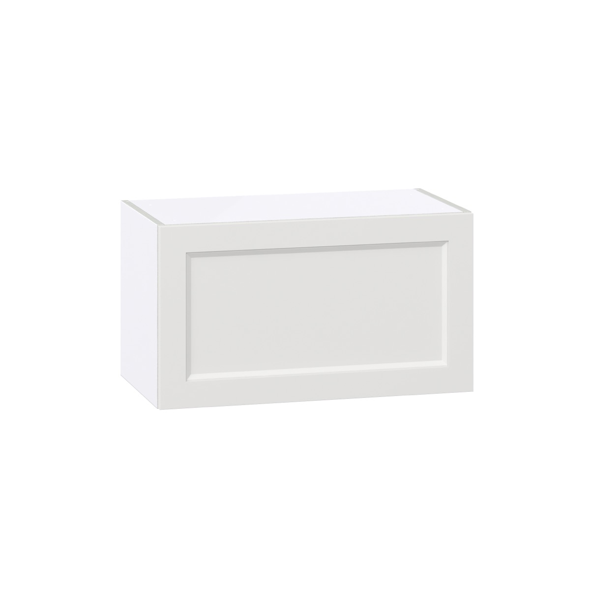 Alton Painted White Shaker Assembled Wall Bridge Kitchen Cabinet with Lift Up 27 in. W x 15 in. H x 14 in. D