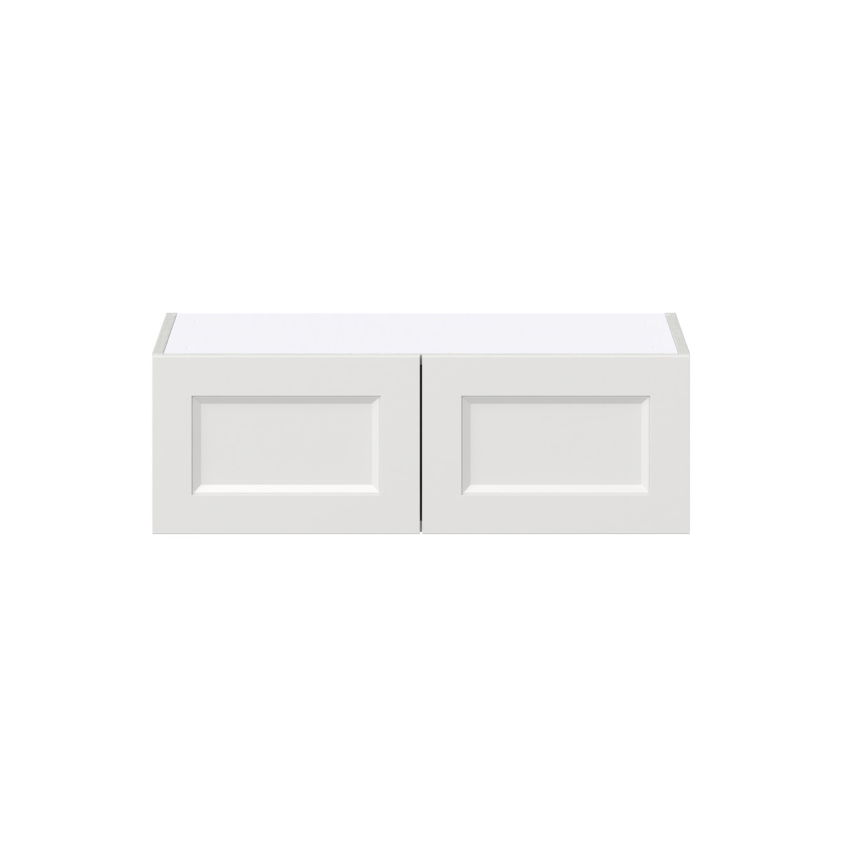 30 in. W x 14 in. D x 10 in. H Alton Painted White Shaker Assembled Wall Bridge Kitchen Cabinet