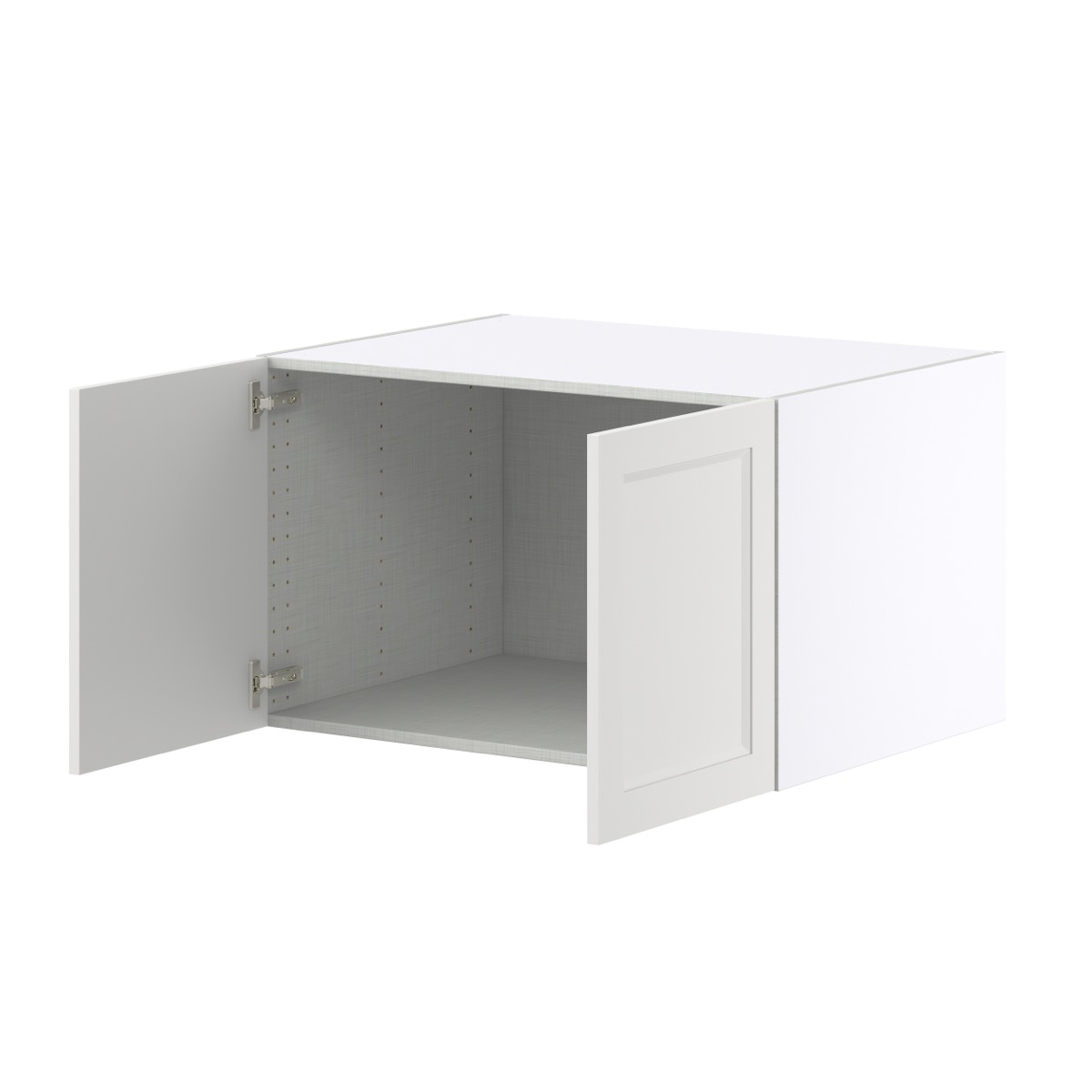 33 in. W x 24 in. D x 20 in. H Alton Painted White Shaker Assembled Deep Wall Bridge Kitchen Cabinet