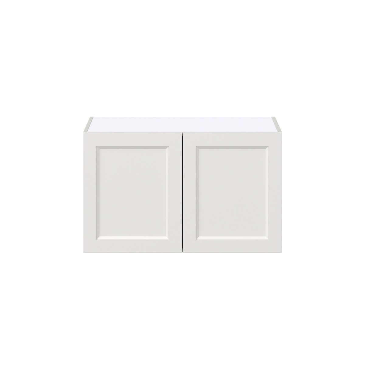 33 in. W x 24 in. D x 20 in. H Alton Painted White Shaker Assembled Deep Wall Bridge Kitchen Cabinet