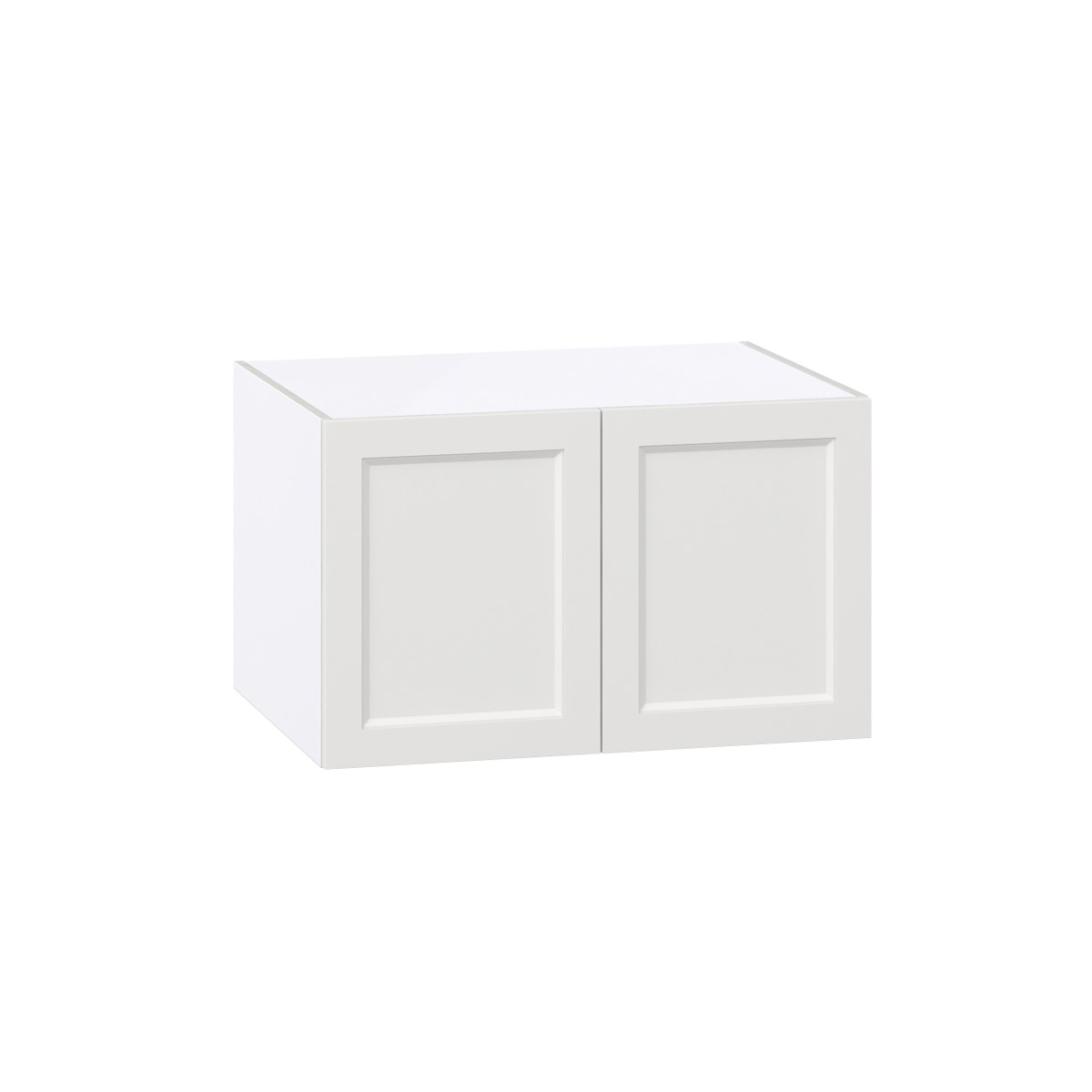 33 in. W x 24 in. D x 20 in. H Alton Painted White Shaker Assembled Deep Wall Bridge Kitchen Cabinet