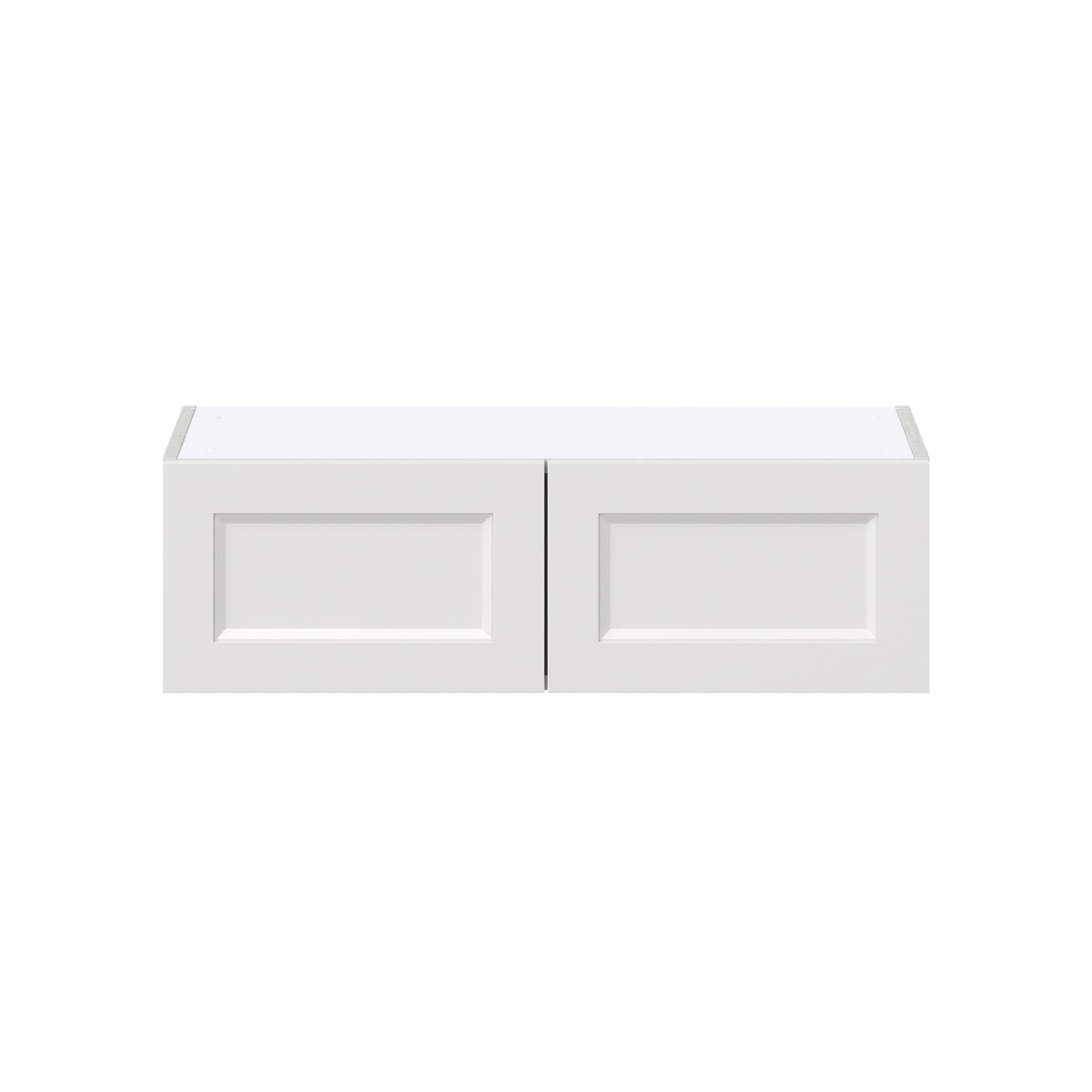 Alton Painted White Shaker Assembled Wall Bridge Kitchen Cabinet 33 in. W X 10 in. H X 14 in. D