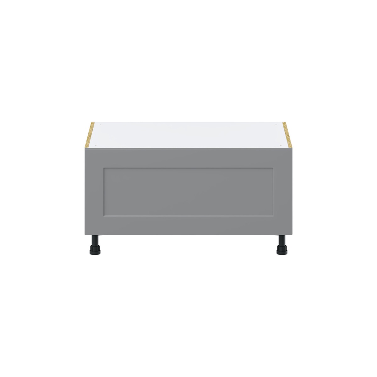 J COLLECTION 36 in. W x 24 in. D x 19.5 in. H Alton Painted White Shaker Assembled Base Window Seat Kitchen Cabinet