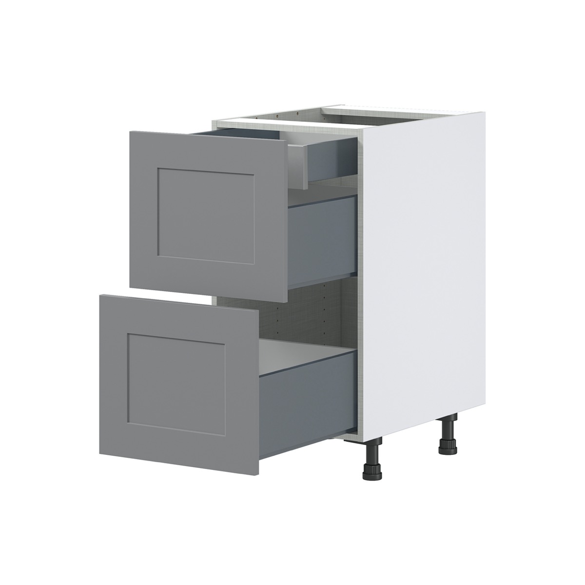 Bristol Base with 2 Drawers, 1 Inner Drawer (18" W X 34.5" H X 24" D) J Collection