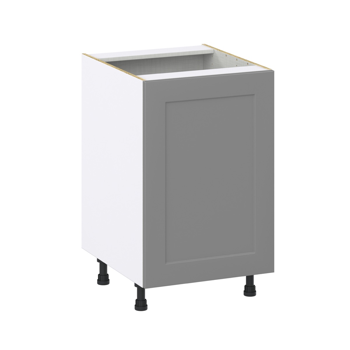 Bristol Painted 21 in. W x 34.5 in. H x 24 in. D Slate Gray Shaker Assembled Base Kitchen Cabinet with 3 Inner Drawers