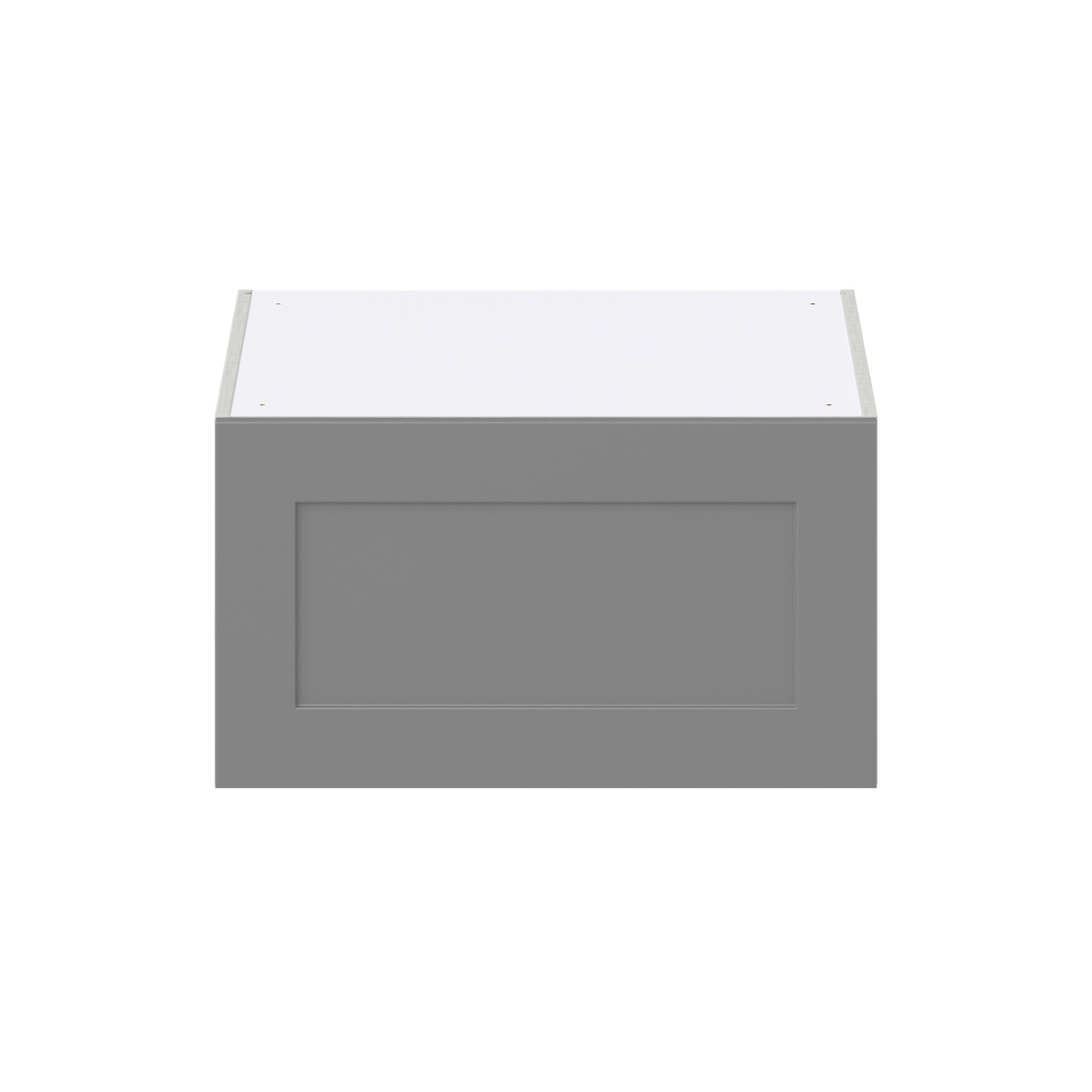 Bristol Painted 27 in.W x 15 in. H x 24 in. D Slate Gray Shaker Assembled Wall Bridge Kitchen Cabinet with Lift Up