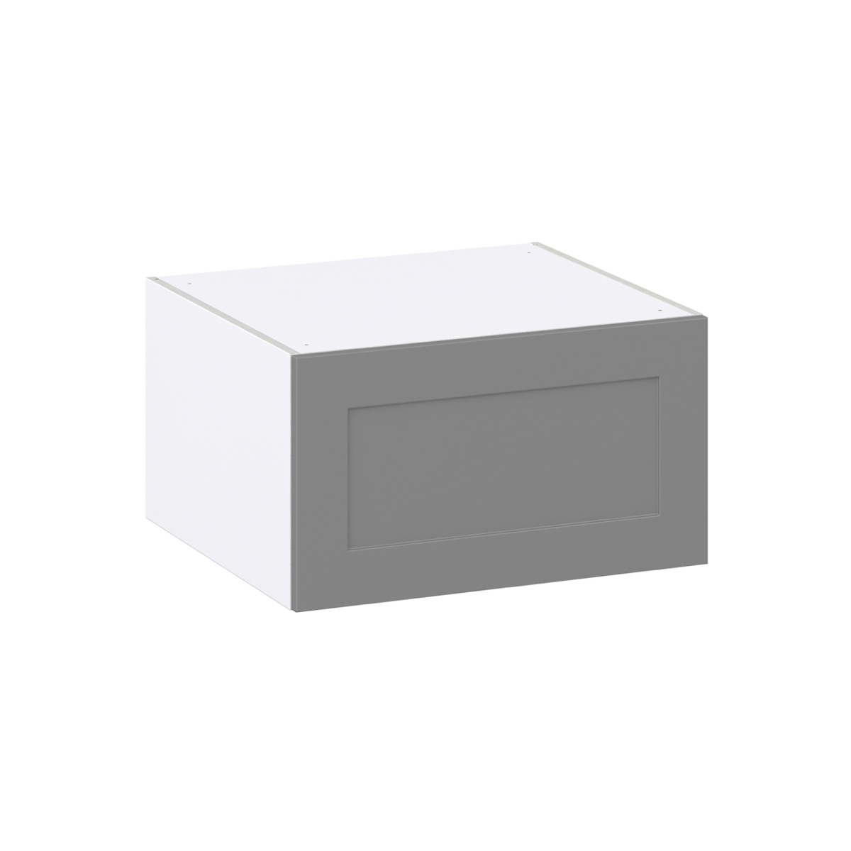 Bristol Painted 27 in.W x 15 in. H x 24 in. D Slate Gray Shaker Assembled Wall Bridge Kitchen Cabinet with Lift Up