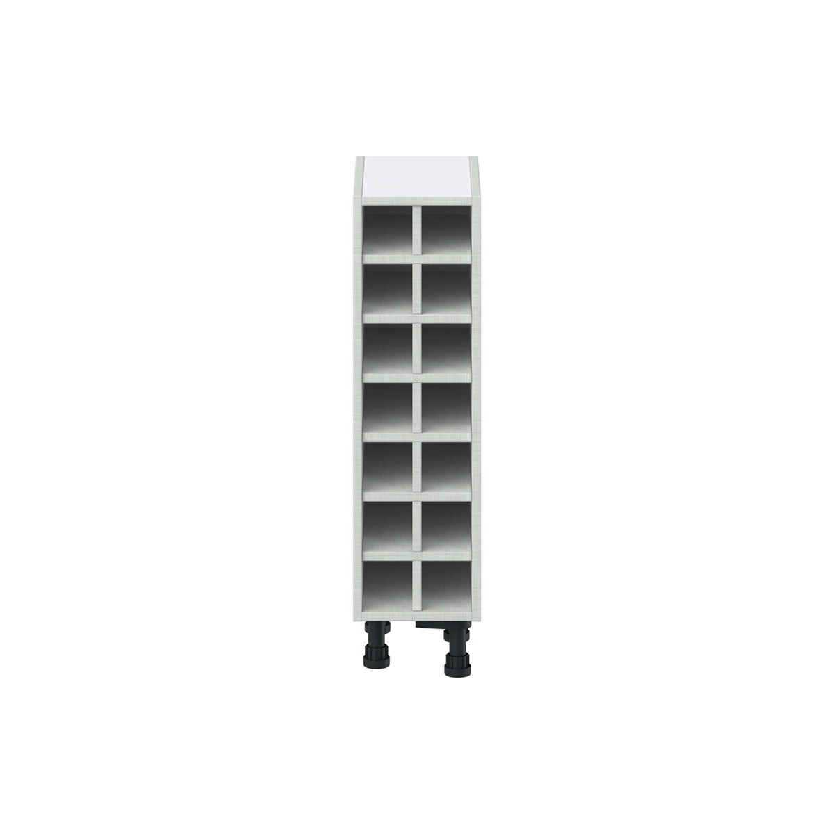 Glacier White Base Wine Rack 9 in. W X 30 in. H X 14 in. D J Collection
