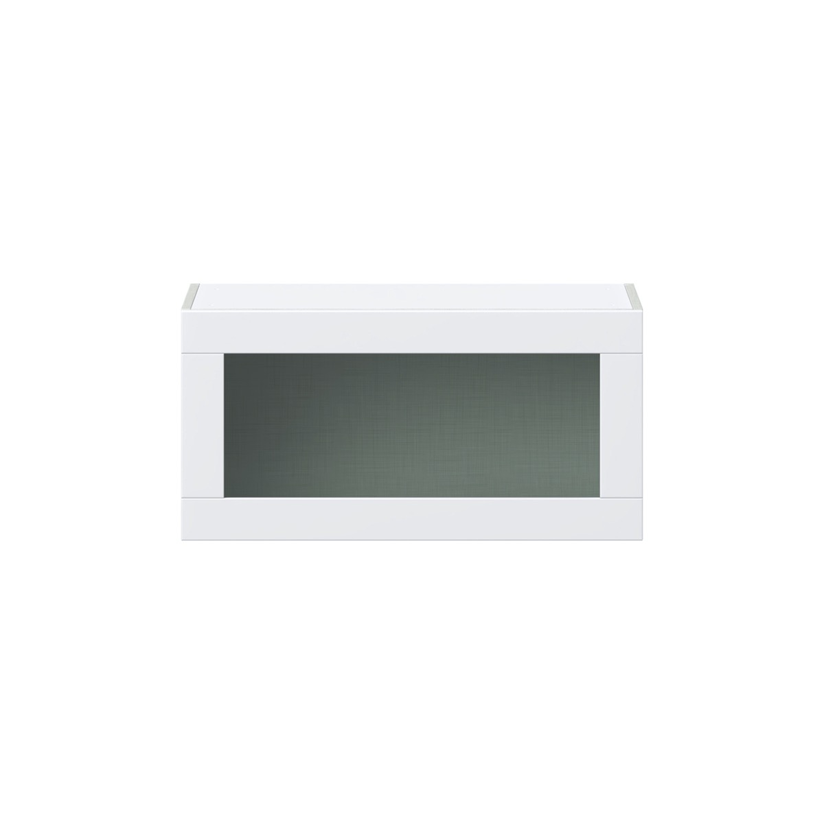 J COLLECTION Bright White Shaker Assembled Wall Kitchen Cabinet with Glass Door (15 in. W x 30 in. H x 14 in. D)