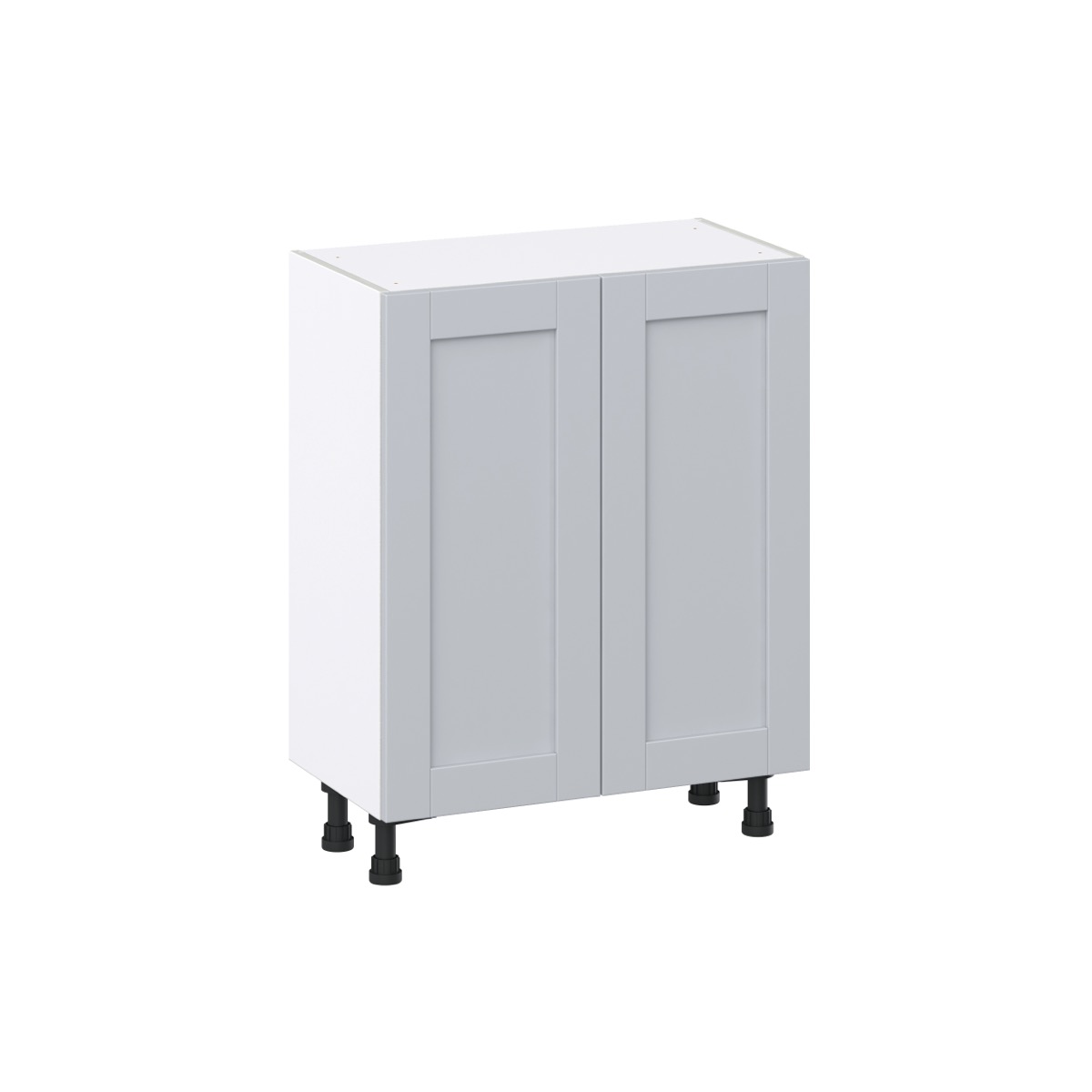 Cumberland 27 in. W x 34.5 in. H x 14 in. D Light Gray Shaker Assembled Shallow Base Kitchen Cabinet