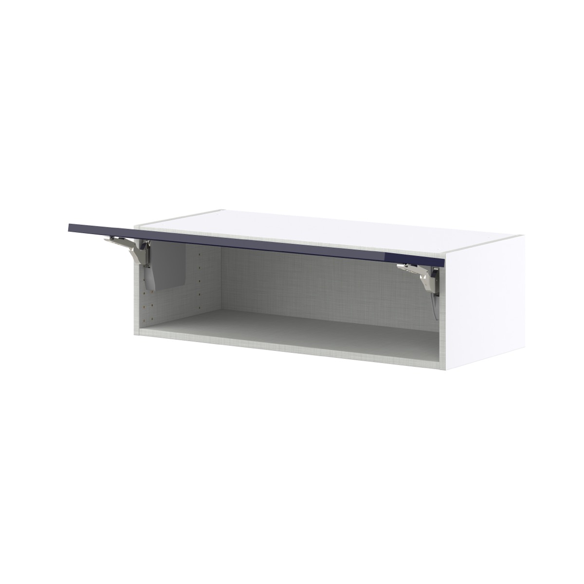 33 in. W x 14 in. D x 10 in. H Devon Painted Blue Shaker Assembled Wall Bridge Kitchen Cabinet with Lift Up