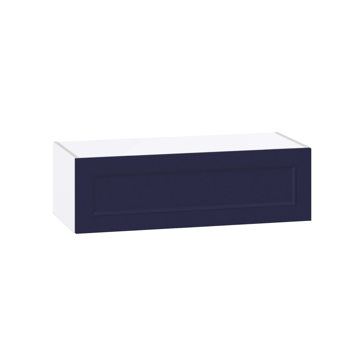 33 in. W x 14 in. D x 10 in. H Devon Painted Blue Shaker Assembled Wall Bridge Kitchen Cabinet with Lift Up