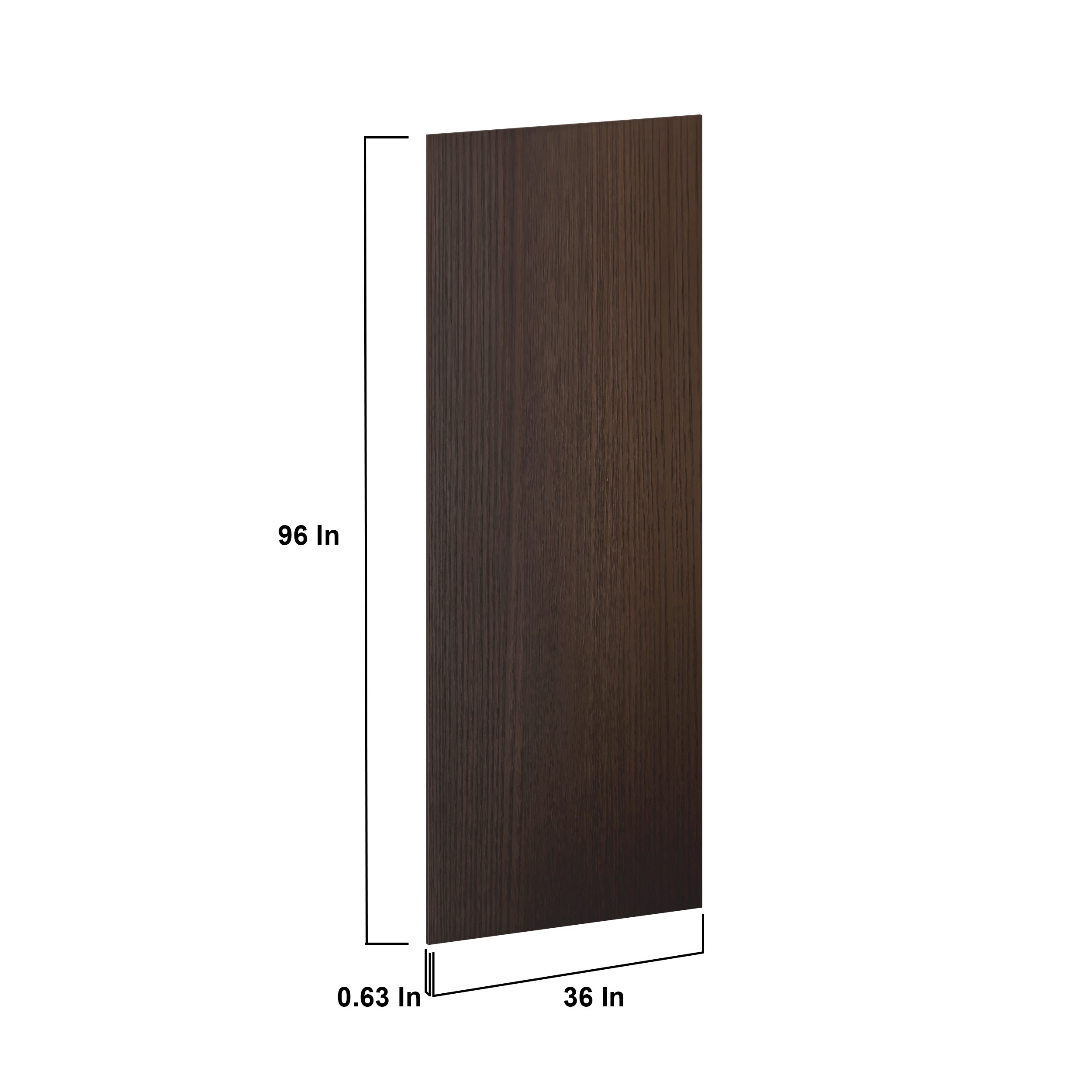 Georgetown 36 in. W x 96 in. H Refrigerator End Panel in Chestnut
