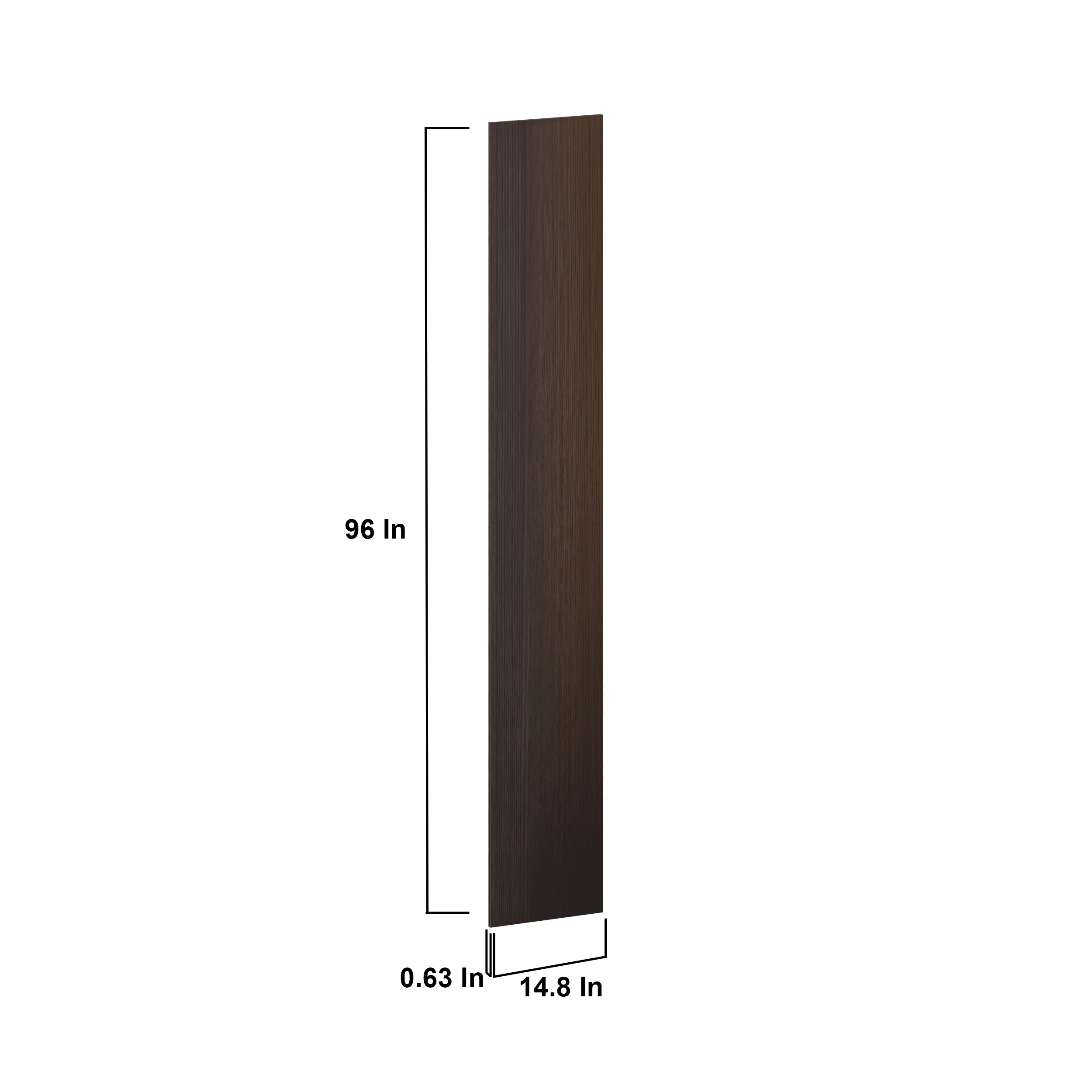 Georgetown 14 in. W x 96 in. H Pantry Cabinet End Panel in Chestnut