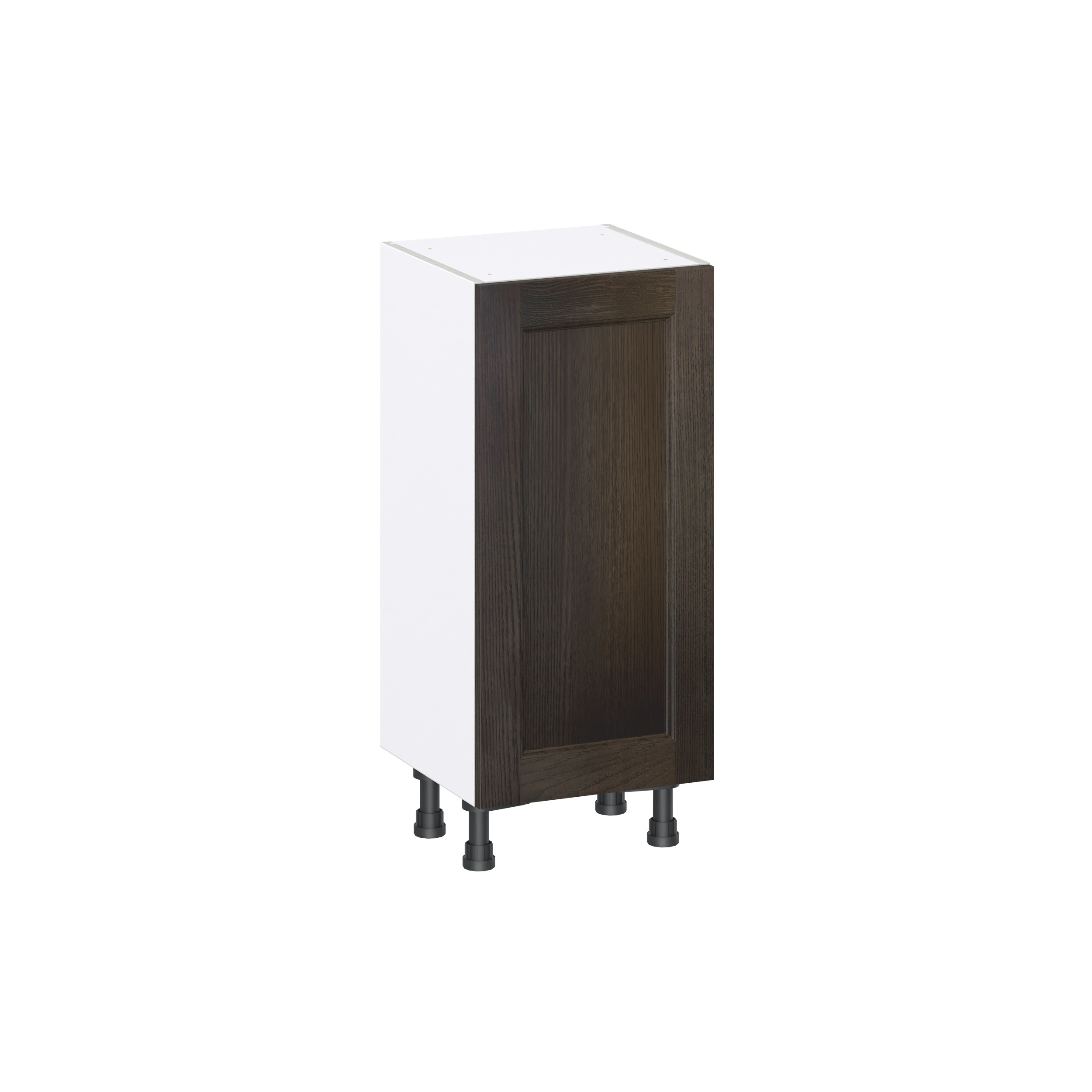 Lincoln Chestnut Solid Wood Assembled Shallow Base Kitchen Cabinet with a Door (15 in. W x 34.5 in. H x 14 in. D)