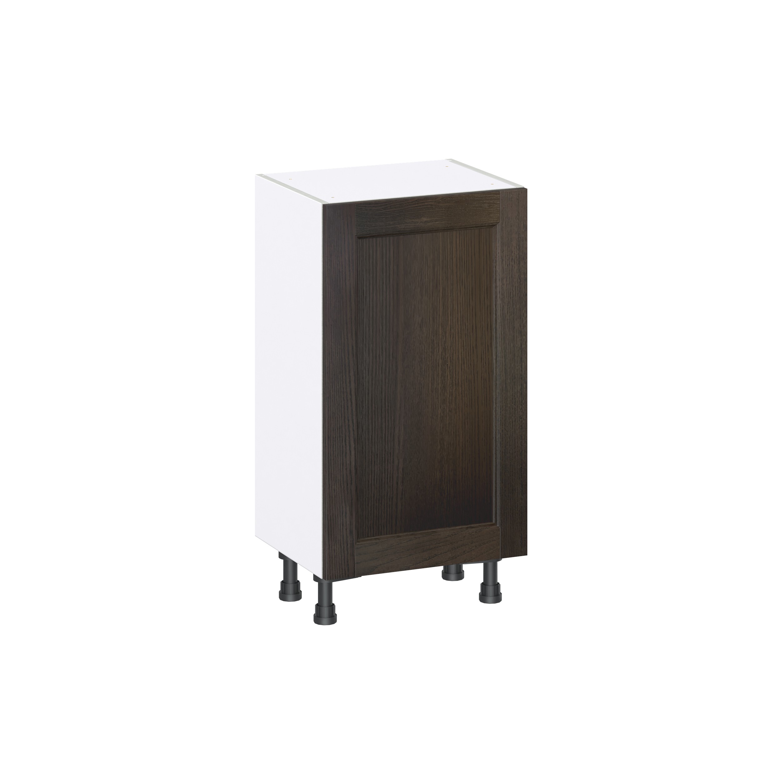J COLLECTION Lincoln Chestnut Solid Wood Assembled Shallow Base Kitchen Cabinet with 3 Drawers (18 in. W x 34.5 in. H x 14 in. D)