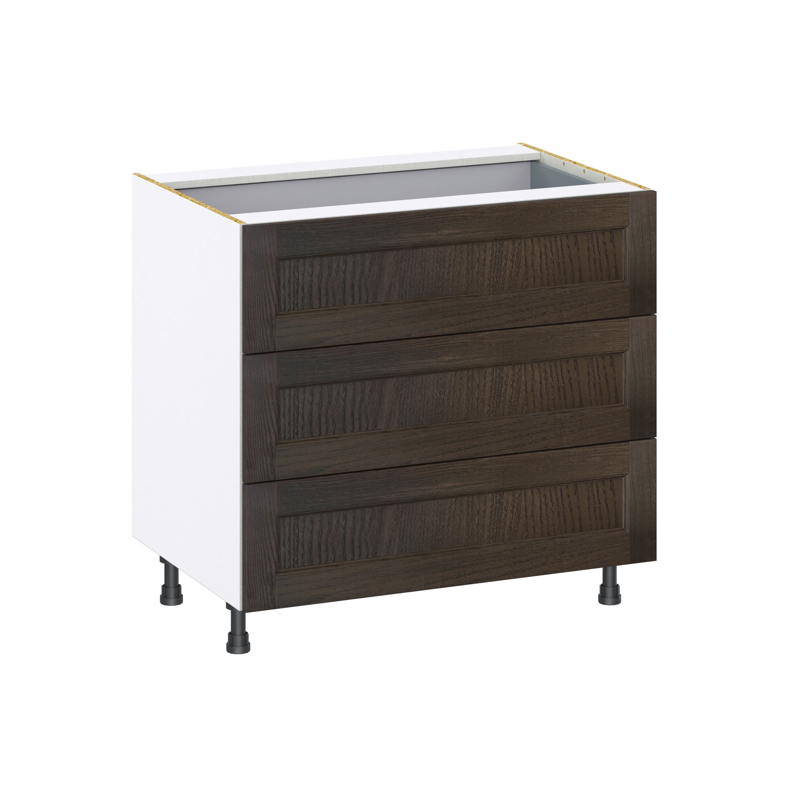 Lincoln Chestnut Solid Wood Assembled Base Kitchen Cabinet with Inner Drawer (36 in. W x 34.5 in. H x 24 in. D)