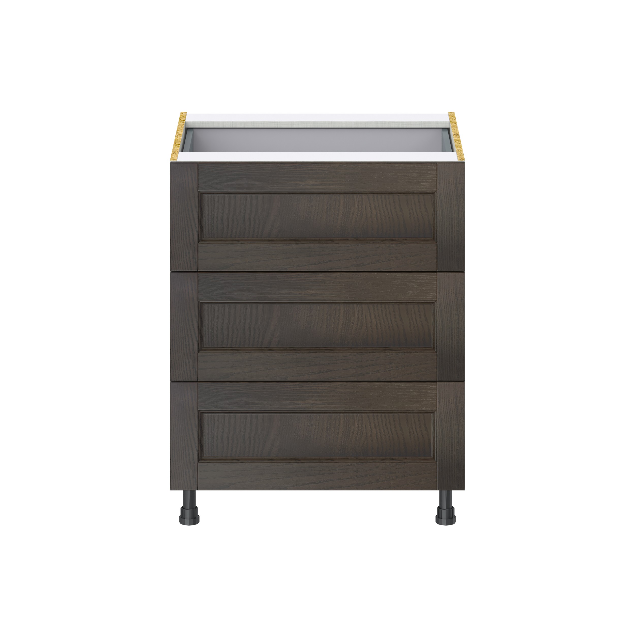 Lincoln Chestnut Solid Wood Assembled Base Kitchen Cabinet with 4 Drawers (27 in. W x 34.5 in. H x 24 in. D)