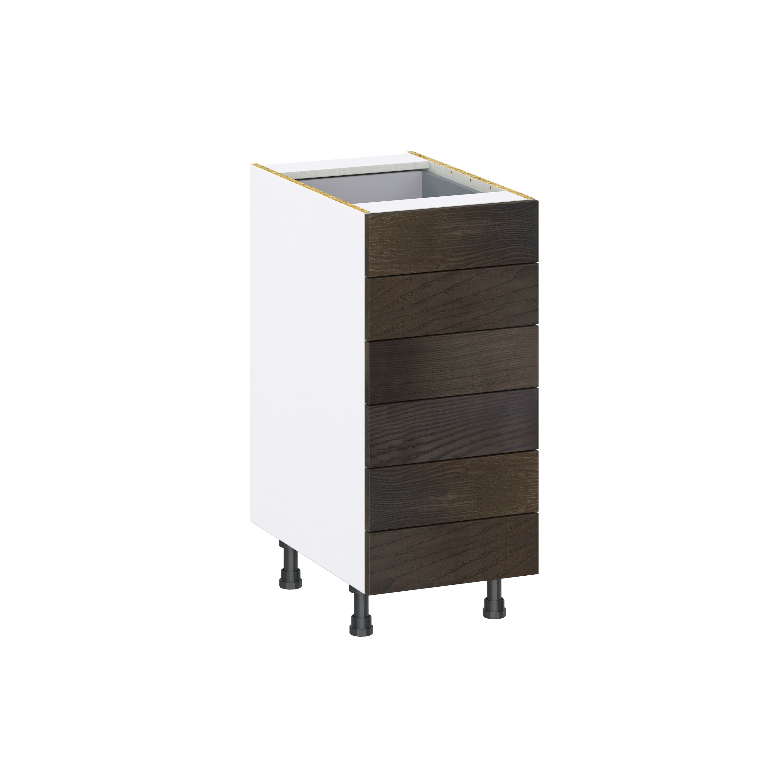 Lincoln Chestnut Solid Wood Assembled Base Kitchen Cabinet with 6 Drawers (15 in. W x 34.5 in. H x 24 in. D)
